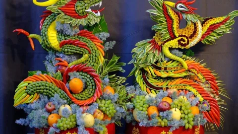 Chuyên Mâm Quả Cưới Rồng Phụng