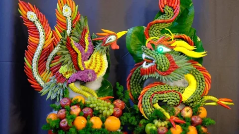 Chuyên mâm quả cưới hỏi, tráp cưới tại Thới Hoà Bến Cát