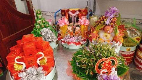 Cung cấp tráp cưới hỏi (mâm quả cưới hỏi) tại Phú Hòa, Thủ Dầu Một, Bình Dương
