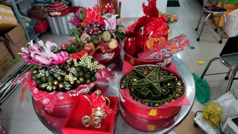 Chuyên Mâm Quả Cưới Hỏi tại Khánh Bình Tân Uyên Bình Dương