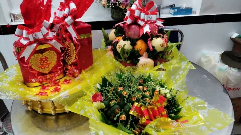 Dịch vụ mâm quả cưới, tráp cưới tại Biên Hoà Đồng Nai