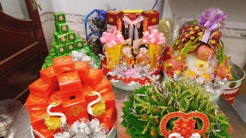 Chuyên Mâm Quả Cưới Hỏi, Tráp Cưới Hỏi tại Thạnh Phước Tân Uyên Bình Dương