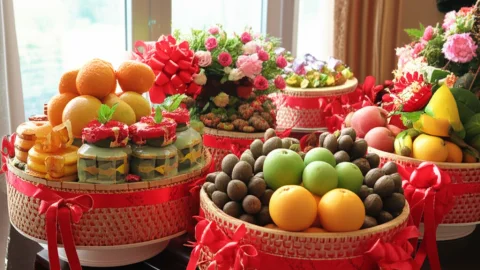 Những Cách Trang Trí Mâm Quả Cưới Sáng Tạo, Độc Đáo