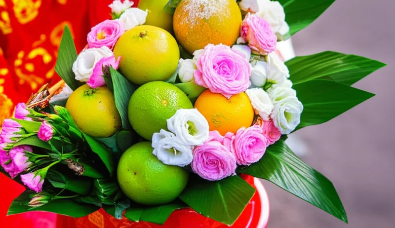 Hoa Tươi Trang Trí Mâm Quả Cưới: Nên Hay Không Nên? Tư Vấn Từ TuyeWedding