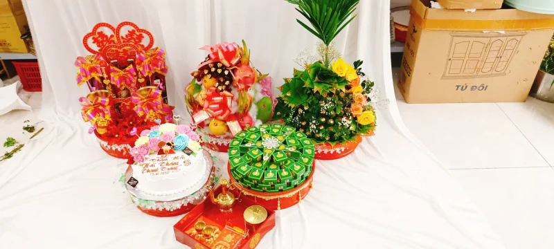 Làm Mâm Quả Cưới Theo Yêu Cầu Tại Bình Dương