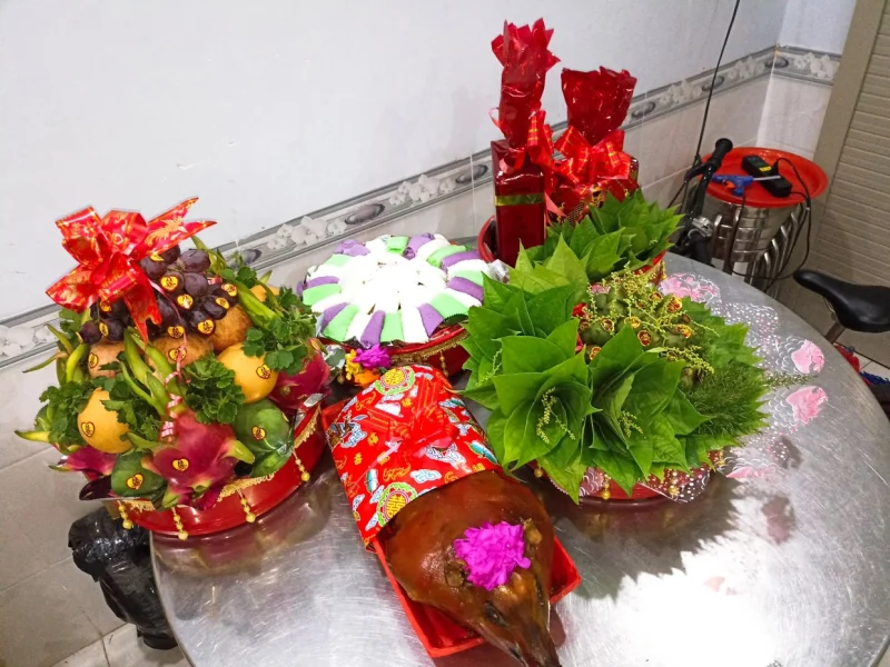 Mâm Quả Cưới Miền Trung Phong Cách Hiện Đại Tại Bình Dương