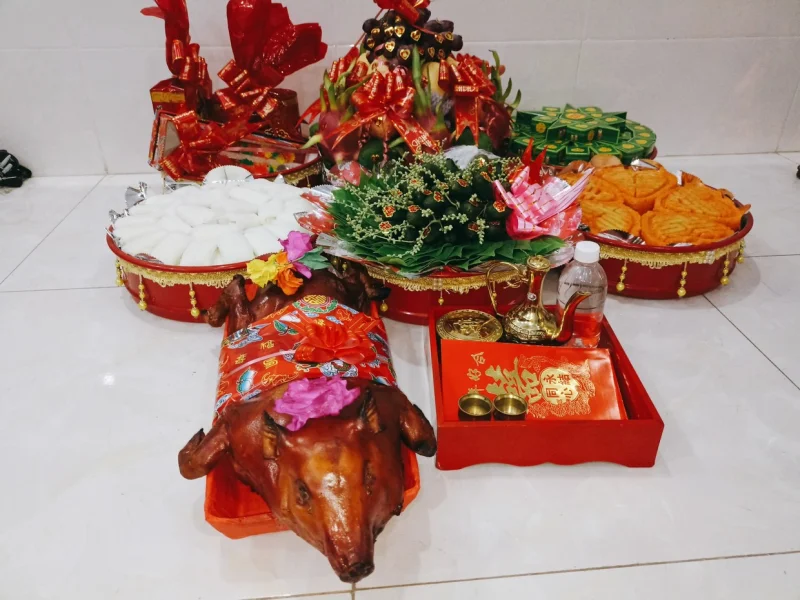 Mâm quả đám hỏi Dĩ An - Tráp Đám Hỏi tại Dĩ An Chất Lượng từ TuyeWedding
